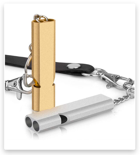 SHvivik Emergency Whistle (Premium Safety Survival Whistles with Lanyard Keychain)