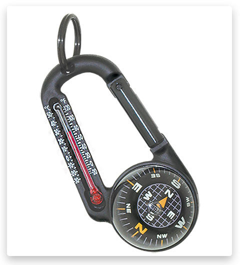 Sun Company TempaComp Ball Compass and Thermometer Carabiner