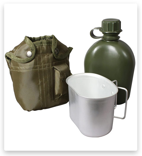 ROTHCO 3 Piece Canteen Kit with Cover & Aluminum Cup