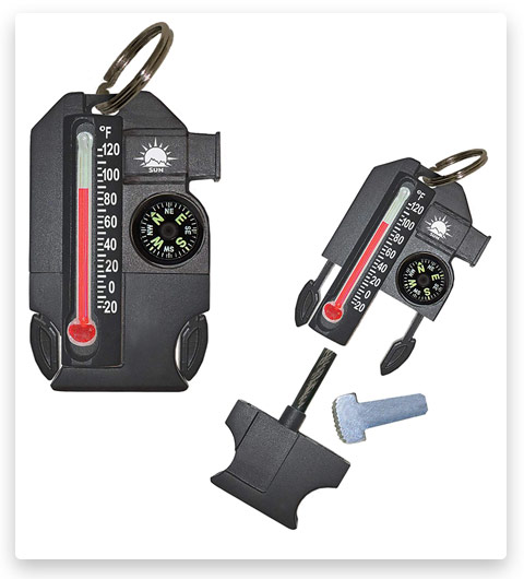 Sun Company MiniThermometer Zipperpull Mini Dial Thermometer