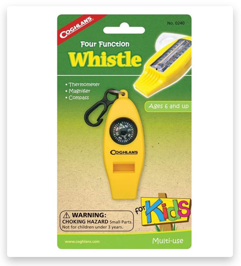 Coghlan's 4 Function Whistle For Kids Camping Gear