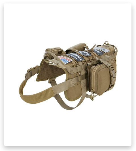 VIVOI Tactical Military Molle Dog Vest