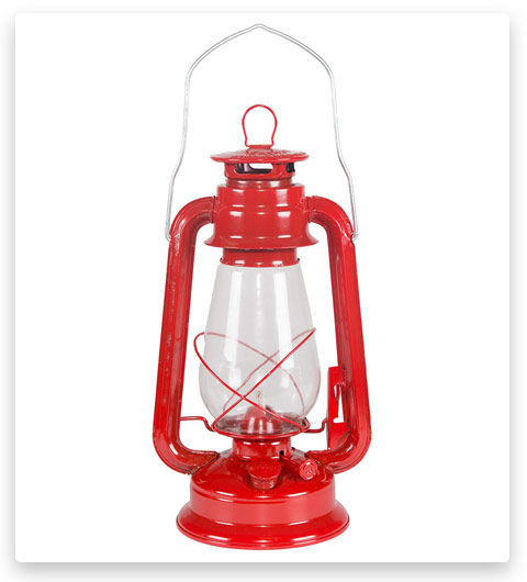 Stansport Small Hurricane Lantern (Red)