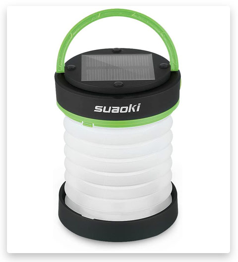 SUAOKI Led Camping Lanterns for Lighting (Powered by Solar Panel and USB Charging)
