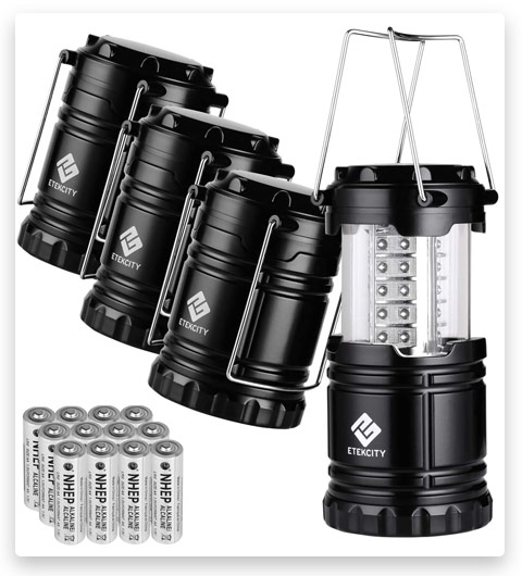Etekcity 4 Pack LED Camping Lantern Portable Flashlight