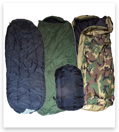 Military Modular Sleep System 4 Piece with Goretex Bivy Cover and Carry Sack