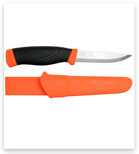 Morakniv Companion Heavy Duty Knife with Sandvik Carbon Steel Blade