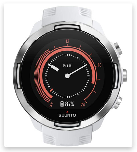 Suunto 9 Multisport GPS Watch with BARO and Wrist-Based Heart Rate (White)