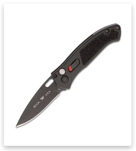 BUCK 898 IMPACT AUTO FOLDING KNIFE - ARMOR BLACK