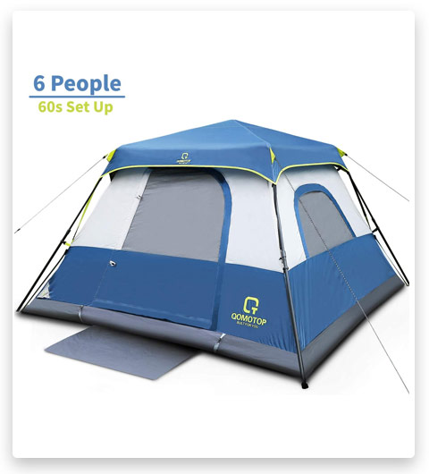 OT QOMOTOP Tents, 4/6/8/10 Person 60 Seconds Set Up Camping Tent