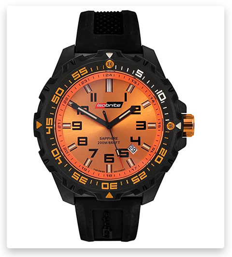 Isobrite ISO302 Valor Series Black/Orange T100 Tritium Watch