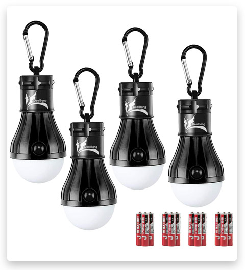 DealBang Compact LED Camping Light Bulbs with Clip Hook (Battery Included)
