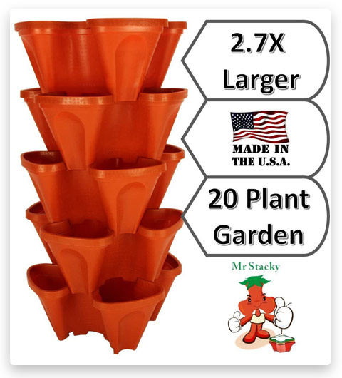 LARGE Vertical Gardening Stackable Planters by Mr. Stacky