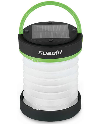 SUAOKI Led Camping Lanterns For Lighting (Powered By Solar Panel And USB Charging)