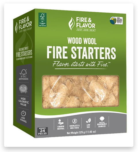 Fire & Flavor Wood Wool Fire Starter FFFS103