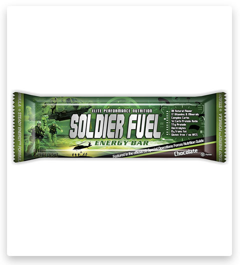 Soldier Fuel Energy Bars, Real Chocolate, 2.29 Ounce (Pack of 15)