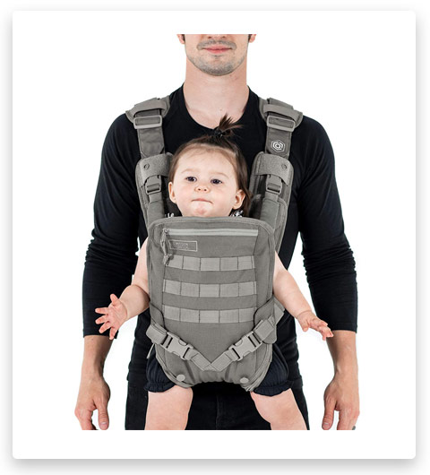 Mission Critical | S.01 Action Baby Carrier | Baby Gear for Dads | Front Carrier | Gray