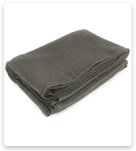 Everone Wool Fire Retardant Blanket, Grey, 62" X 80