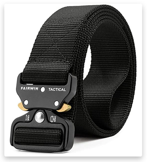 Fairwin Tactical Belt, Military Style Webbing Riggers Web Belt