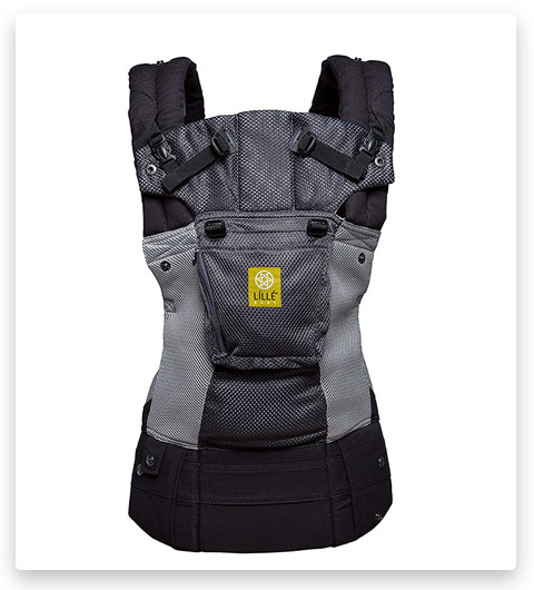 LÍLLÉbaby Complete Airflow Six-Position Baby Carrier, Charcoal/Silver