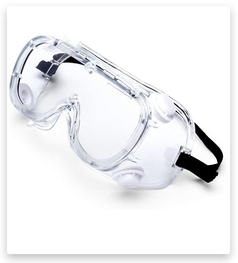 PAERDE Clear Safety Glasses anti-fog Goggles over Glasses