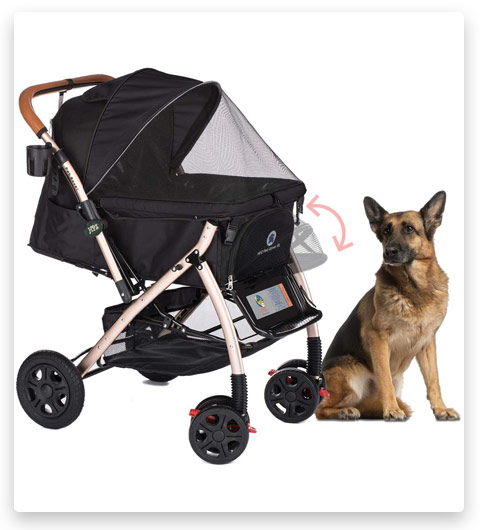 HPZ Pet Rover XL Extra-Long Premium Heavy Duty Dog/Cat/Pet Stroller