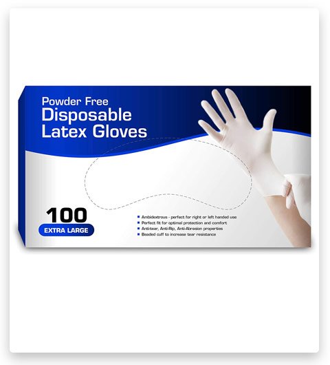 New Disposable Latex Gloves (Medium)