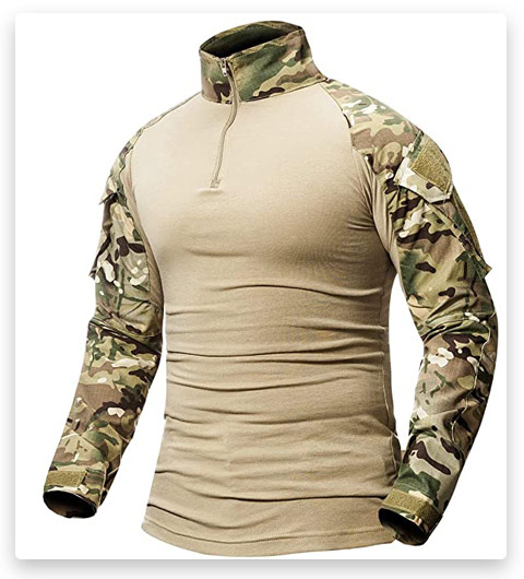 CARWORNIC Men's Tactical Combat Shirt