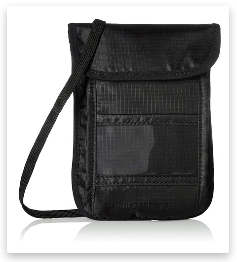AmazonBasics RFID Travel Neck Passport Holder Wallet