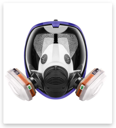 17in1 full face Cover Protective Respirator Rubber 360°
