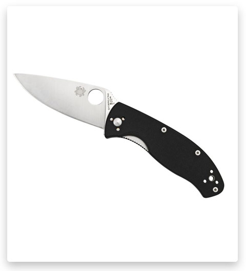Spyderco Tenacious G-10 Black Handle 7.76in Pocket Folding Knife
