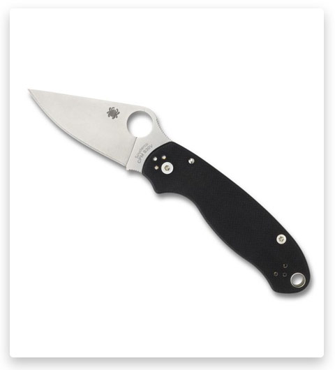 Spyderco Para 3 Plain Edge Knife C223GP