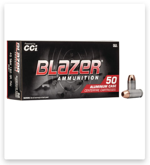 CCI Blazer Aluminum 40 S&W Ammo 180 grain
