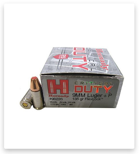 Hornady Critical Duty 9mm Luger 135 Grain