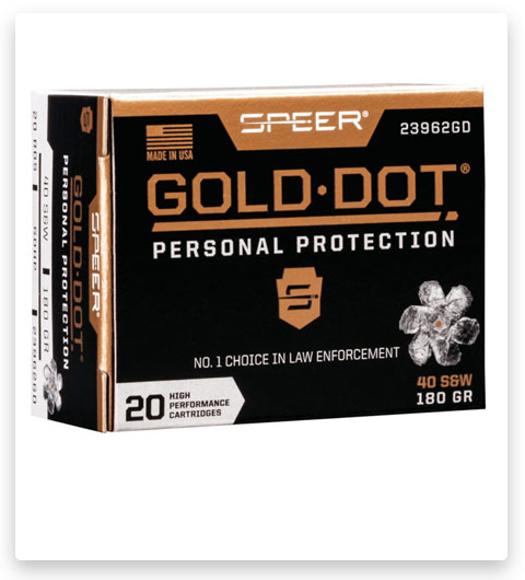 Speer Gold Dot 40 S&W Ammo 180 grain