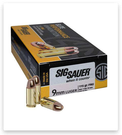 Sig Sauer Elite Ball 9mm Luger 115 Grain