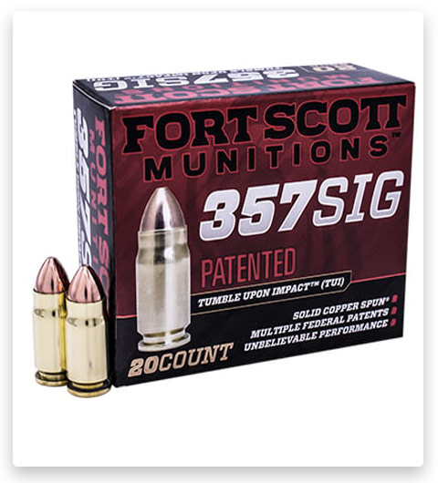 Fort Scott Munitions 357 SIG Ammo 95 Grain.