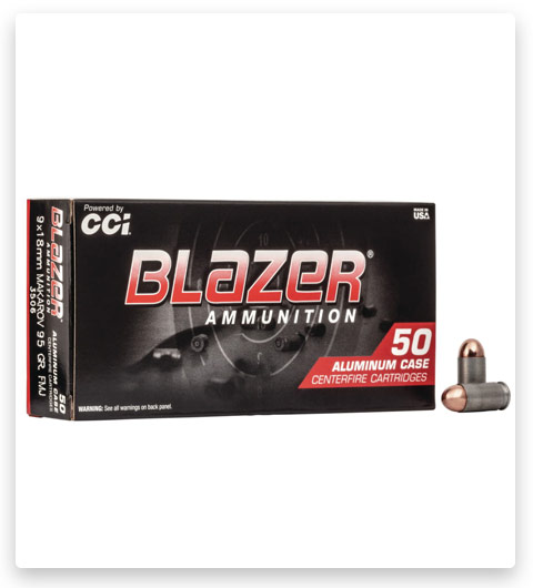 CCI Ammunition Blazer Aluminum 9x18mm Makarov