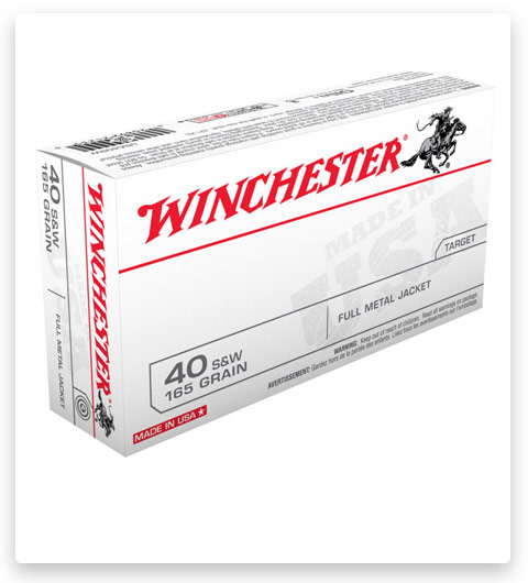 Winchester USA HANDGUN 40 S&W Ammo 165 grain