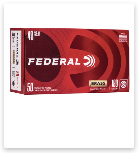 Federal Premium Centerfire Handgun 40 S&W Ammo 180 grain