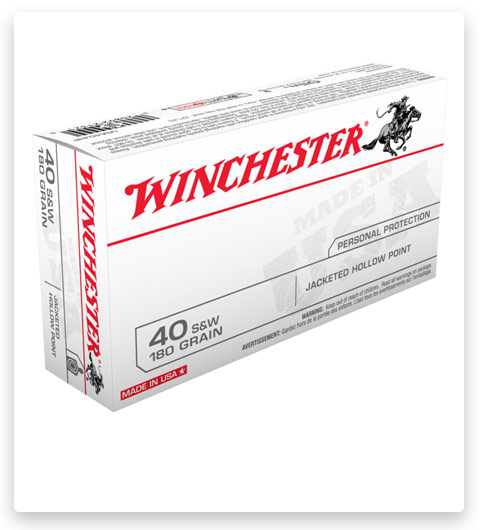 Winchester USA HANDGUN 40 S&W Ammo 180 grain