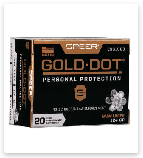 Speer Gold Dot 9mm Luger 124 Grain
