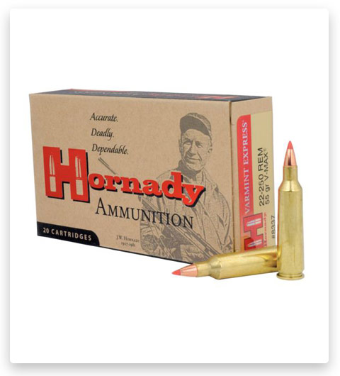 Hornady Varmint Express 22-250 Remington Ammo 55 Grain