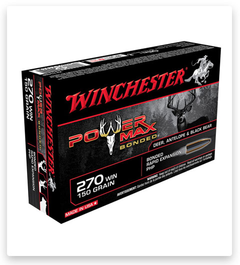Winchester POWER MAX BONDED 270 Winchester Ammo 150 grain
