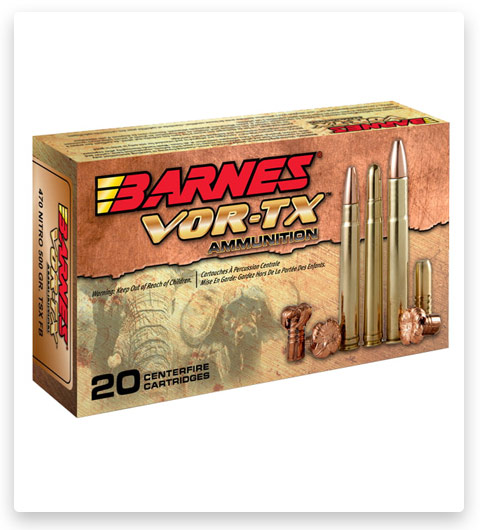 Barnes Vor-Tx Safari Centerfire 375 H&H Magnum Ammo 300 grain