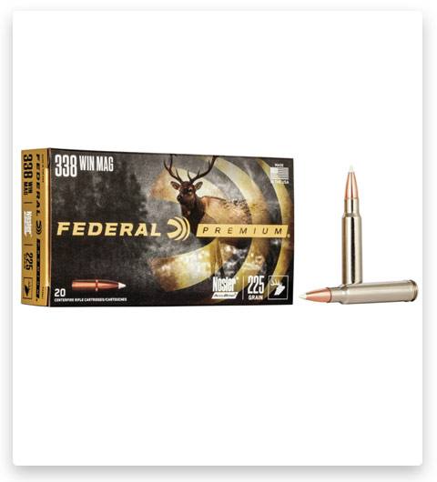 Federal Premium VITAL-SHOK 338 Winchester Magnum Ammo 225 grain