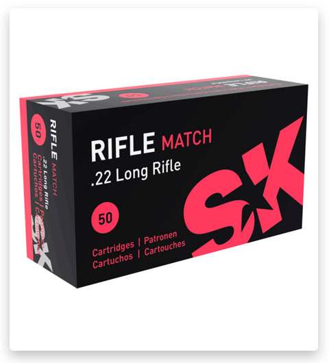 SK Rifle Match 22 Long Rifle Ammo 40 grain