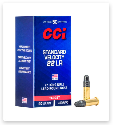 CCI Standard Velocity 22 Long Rifle Ammo 40 grain