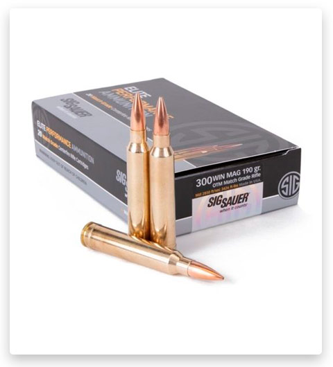 Sig Sauer SIG Match Grade Rifle 300 Winchester Magnum Ammo 190 grain