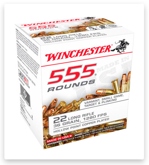 Winchester 555 22 Long Rifle Ammo 36 grain